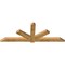 Ekena Millwork Kennewick Rough Sawn Timber Gable Bracket, Western Red Cedar, 96"W x 36"H x 4"D x 6"F, 9/12 Pitch GBW096X36X0406KEN00RWR - alternate 3